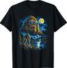 Moonlit Mountain Wilderness Fantasy Art T-Shirt