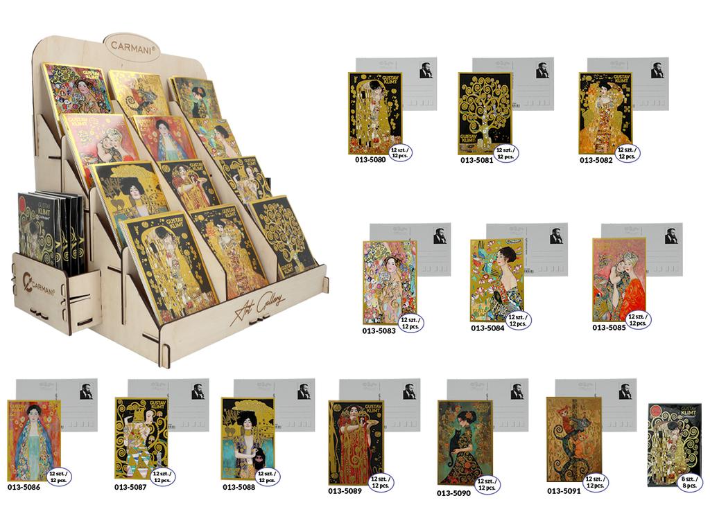 Set of 12 Postcards Postcards Gustav Klimt Friends Gift 12