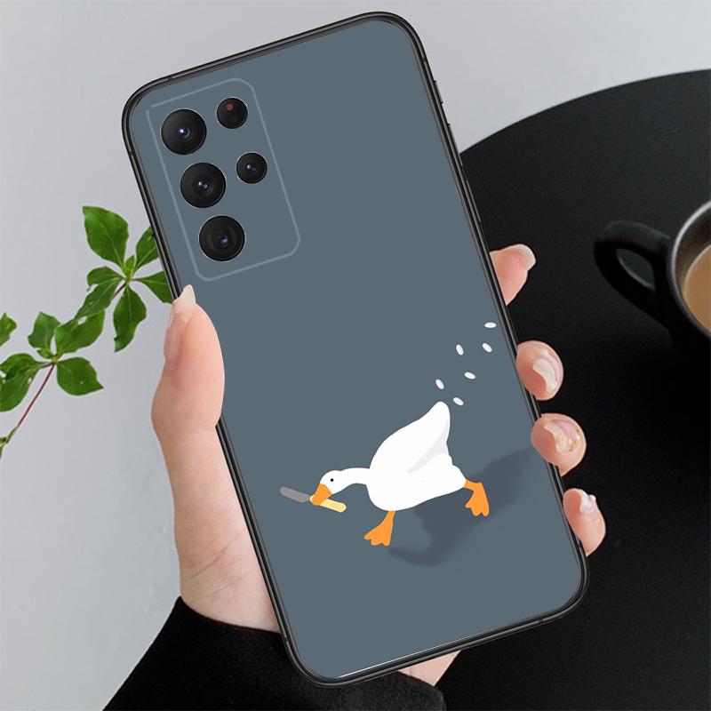 Phone Case For Samsung A17 A55 A16 A56 A35 A15 A53 A54 A33 A34 A25 A05S A52 A52S A07 A26 A06 Goose Game Duck
