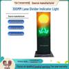 Yellow Flashing Solar Arrow Lane Divider with Red/Green Traffic Signal