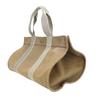 Used HERMES Tote Bag Cannes MM Cotton canvas beige Herringbone Pattern