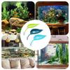 Aquarium Decor Frog Habitat Leaf Suction Cup Reptile Basking Area Resting Terrace Suction Cups Tank Decor Simulated Leaves Scene