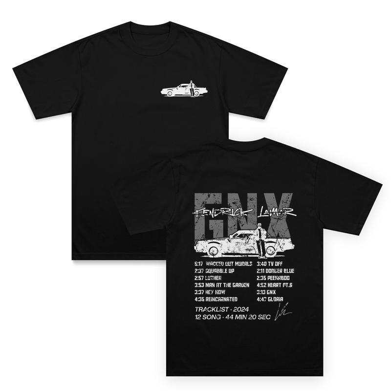 

Vintage Kendrick Lamar GNX T-Shirt Signature New Album T-Shirt for Men And Women XL