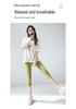 High-Waisted Petite Women's Yoga Pants - Seven/Eight-Point, Summer Thin, Tight-Fitting Shark Style for Spring & Autumn, Suitable for Outdoor Wear