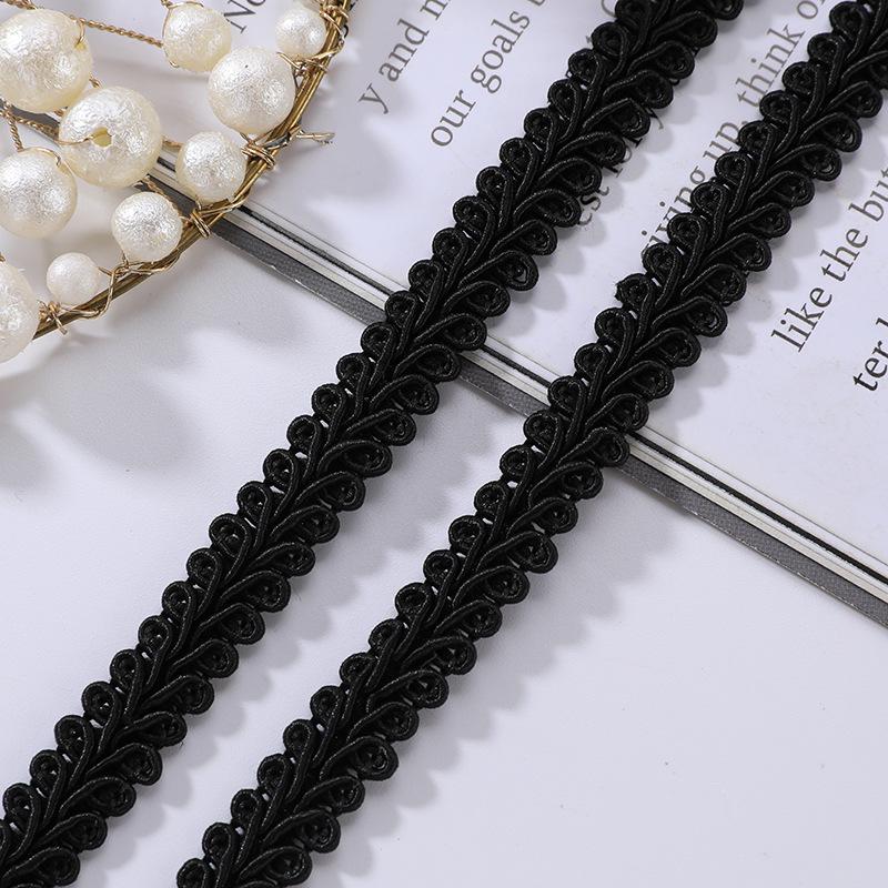 5m/16.4ft Each Pack 1.4cm Wide Curtain Centipede Lace Curve Wave Trim Handmade DIY Craft Sewing Trims Ribbons Curtain Decoration