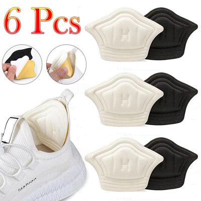 6pcs Insoles Patch Heel Pads for Sport Shoes Pain Relief Antiwear Feet Pad Adjustable Size Protector Back Sticker Cushion Insole