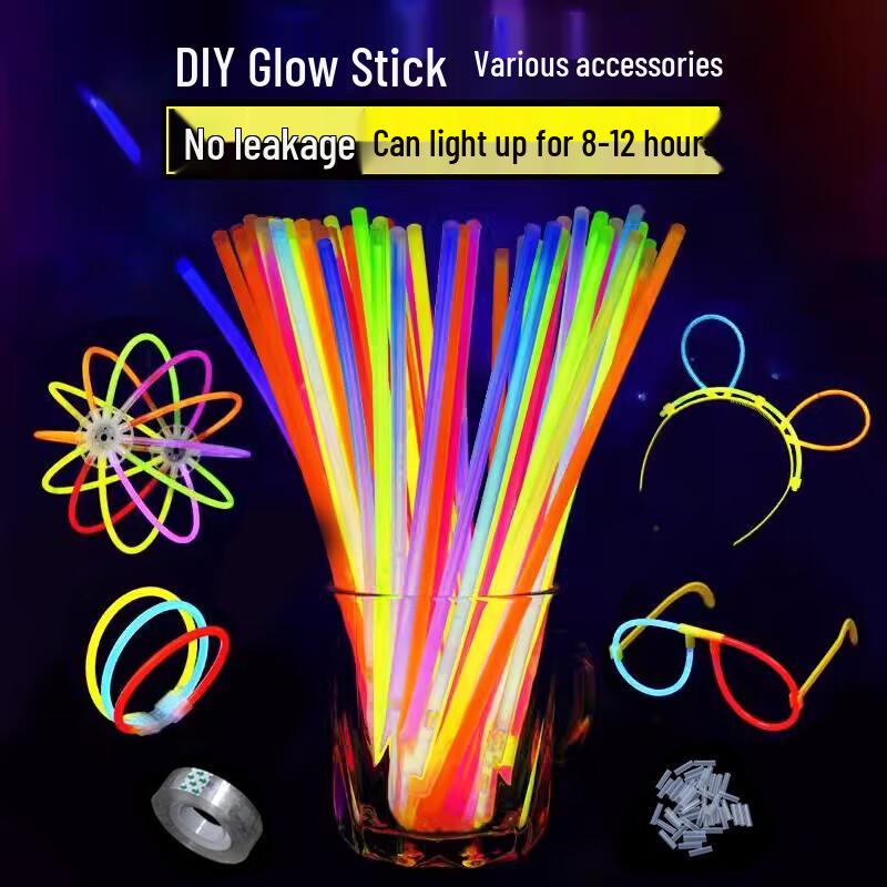 JINGRUIXIANG Набор для вечеринки «Сделай сам»: Светящаяся палочка и браслет