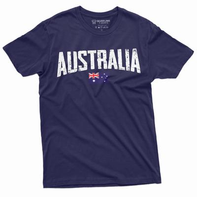 Australia Aussie T-shirt OZ Flag Patriotic Nationality Tshirt Unisex Womens Mens Tee Shirt