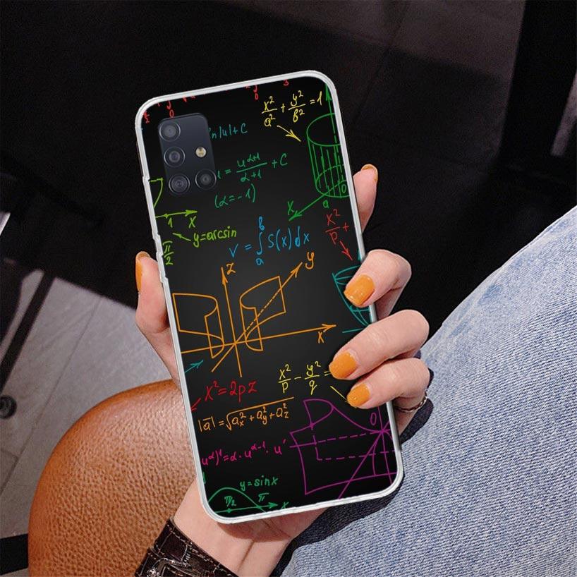 Physics Chemical Mathematics Phone Case For Samsung Galaxy A52 A32 A22 A12 A51 A31 A50S A30S A20S A10S Note 20 Ultra 10 Plus S10