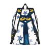 Cartoon Cat Pete the Cat  Backpack for Men Women Fashion High School Work Daypack  College Shoulder Bag Durable