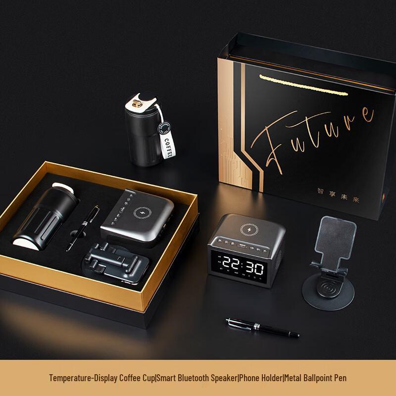 UD Smart Thermos Gift Set Phone Stand & Metal Pen Set