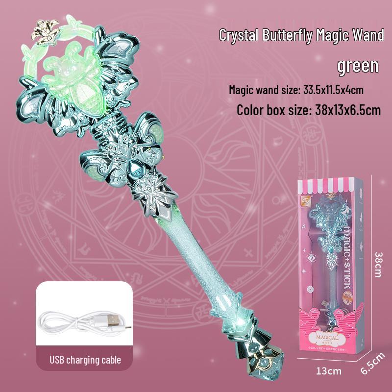 Enchanted Fairy Wand: Dreamy Luminous Scepter for Girls - Elsa Princess Lightsaber