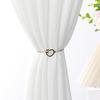 Elegant Heart Shaped Metal Curtain Ties Classic Home Decor Accessories