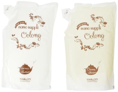 Oolong Shampoo 800 Spülung 800 Sunny Place Haarpflege Nano-Nahrungsergänzung Set 2-teiliges Set & Nachfüllpackungen,