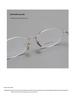 M6719S Retro Semi-Rimless Pure Titanium Eyeglass Frame for Men & Women, Prescription-Friendly for Myopia