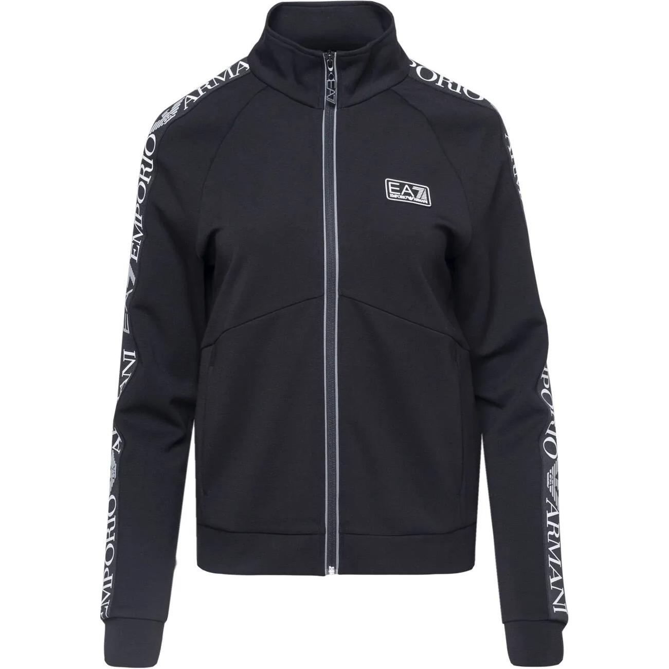 

Emporio Armani EA7 Молния Логотип Воротник-стойка Длинный рукав Куртка Женские куртки Черный 3DTM17-TJKWZ-1200 XS