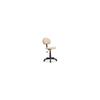 Ecla - Beige - Ergonomic Office Chair - Adjustable Height - Padded Backrest
