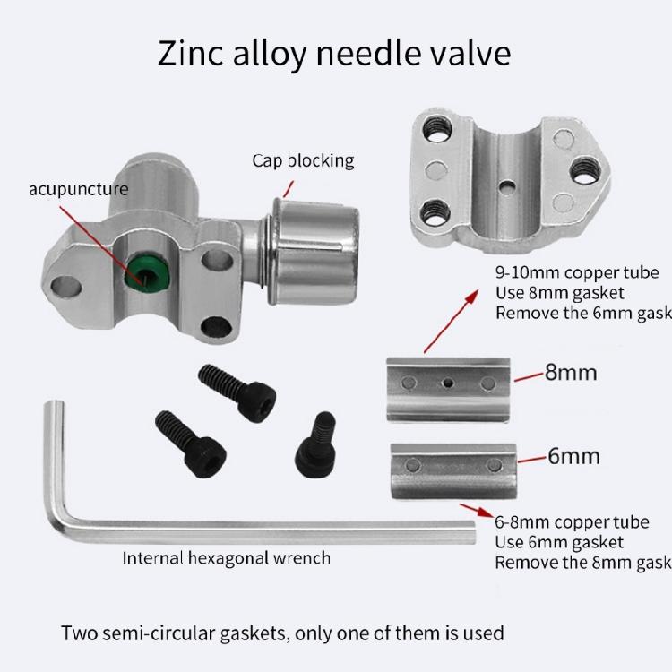 BVP31 Refrigerator Tap Valves Replacement for Pipe Hoses with 6-10mm Diameter