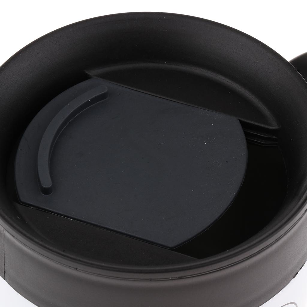 Insulated Travel Mug Coffee Cups with Spoon Food Grade Stainless Steel Water Bottle 350ml