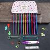 Crochet Hooks Set, Aluminum Alloy Knitting Needle for Arthritic Hands with Grip