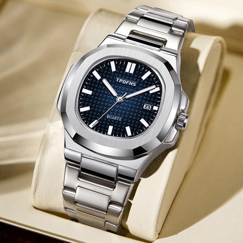 Yacrante Nautilus Reloj de Acero Luminoso e Impermeable para Hombre A09747