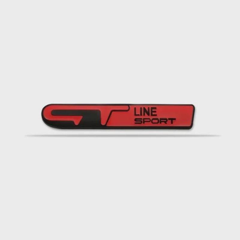 3D Metal GT LINE SPORT Logo Car Rear Trunk Fender Emblem Badge Sticker