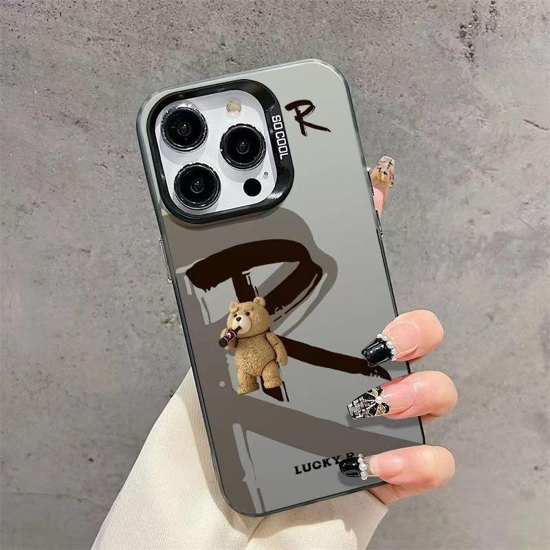 Lucky Letter iPhone 18 Pro Max Phone Case, 14 New Styles, 13 Creative Designs, 12 Personalized Text Designs, 11 English Letters, XS