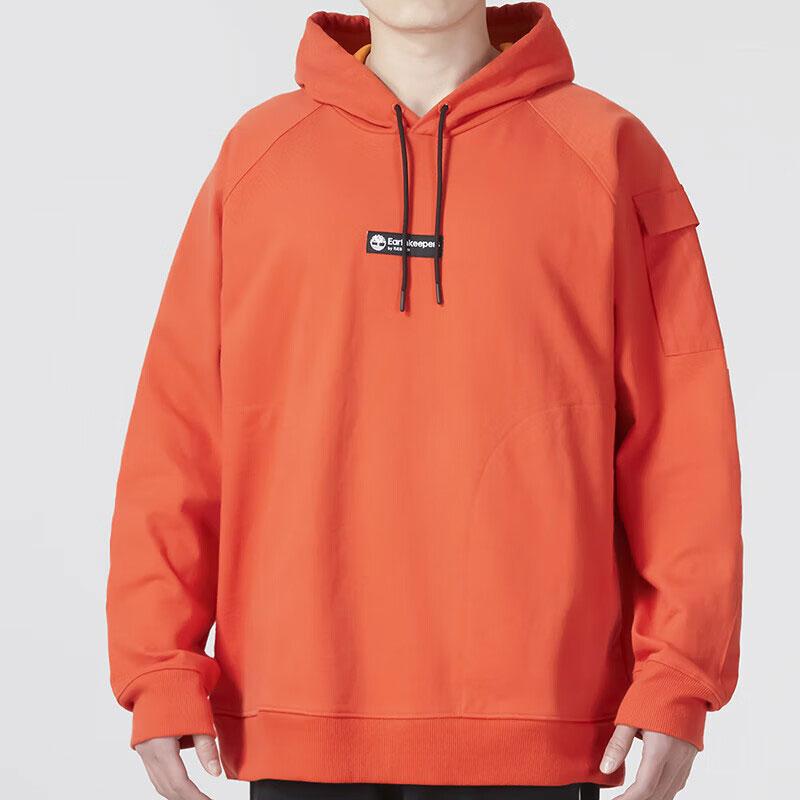 Timberland Casual Breathable Hooded Loose Sweatshirt Men Sweatshirt Orange A25N8-845