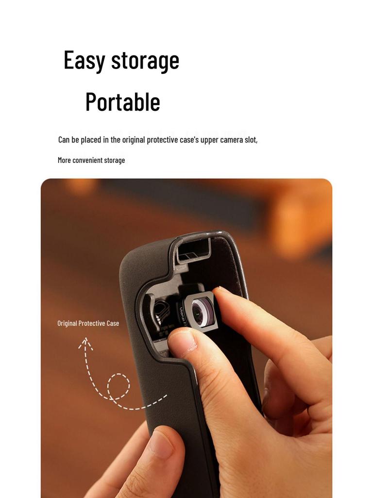 Ulanzi Magnetic Filter for DJI Pocket 3: Wide-Angle, Telephoto, 1/4 Black Soft Lens