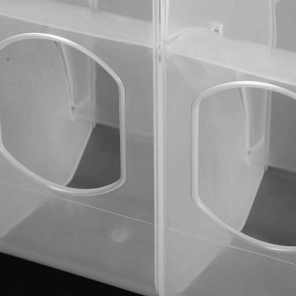 Transparent Pigeon Feeding Box ABS Bird Food Container Durable Auto Bird Hanging Box Garden Decor