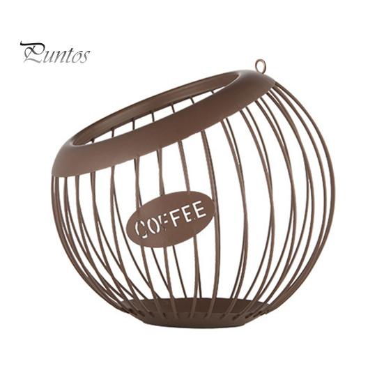 Coffee Pods Storage Basket Organizer Large Capacity Multipurpose Versatile K-cup Organizer Metal Coffee Pods Storage Container