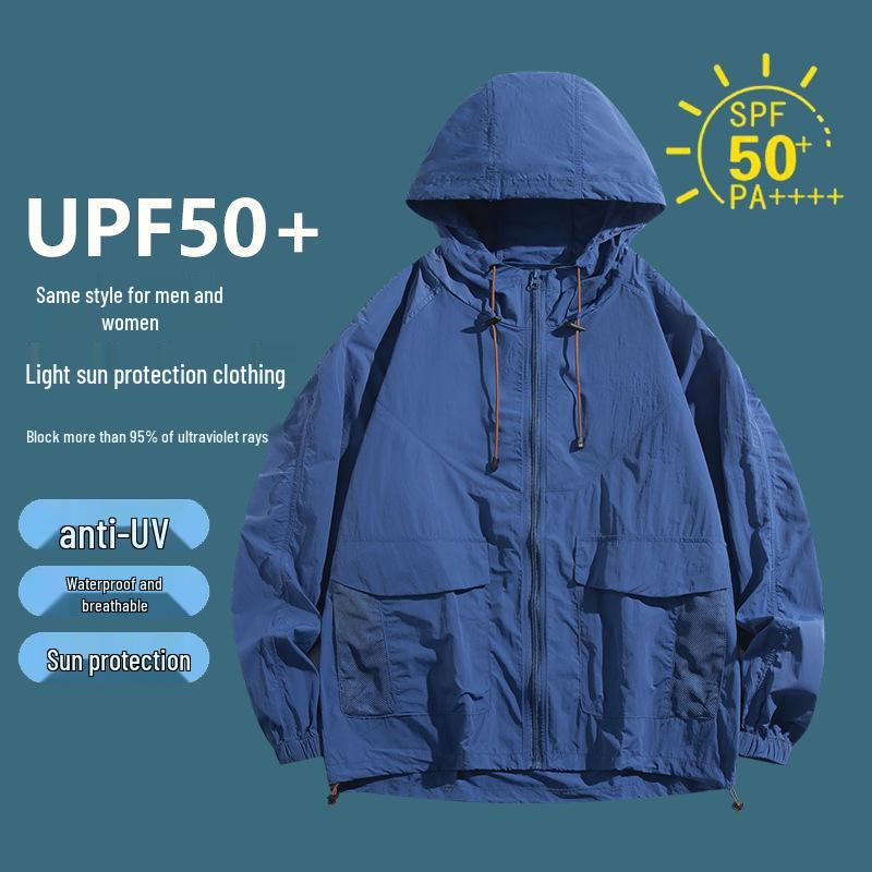 Dopamine UV Protection Couple's Windbreaker: Lightweight, Breathable Summer Skin Clothing for Men & Women, Ideal for Climbing & Outdoor Activities.
