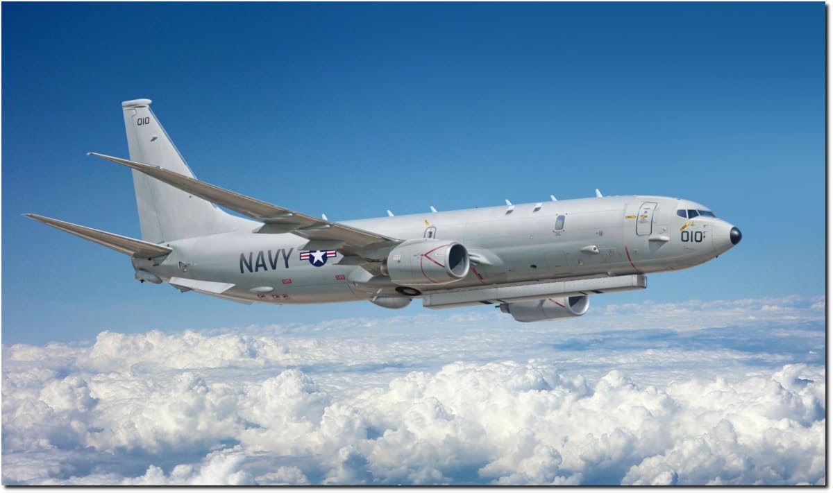 

Большой набор самолета Патрульный самолет Boeing Poseidon с пластиковой моделью BP7223 1/72 P-8A AN/APS-154 (ААС) (Самолет)