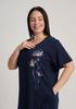 Women's Nightgown 2XL Vienetta Cotton Short Sleeve Comfortable Nice