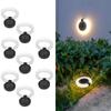 1~8PCs Solar Outdoor Lights LED Waterproof 360° Folding Atmosphere Light Garden Decoration Fence Stake Lawn Porch Walkway Decor