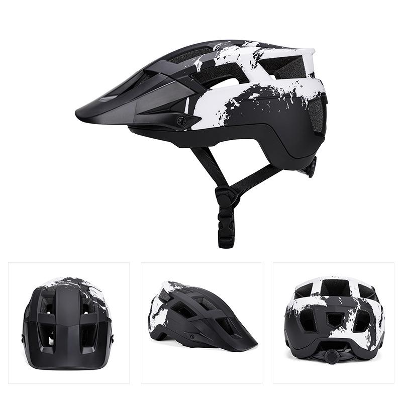 2026 New Cross-Border Unisex Adult Mountain Bike Road Cycling Helmet with Removable Lining Charging Lamp Outdoor Protective Gear