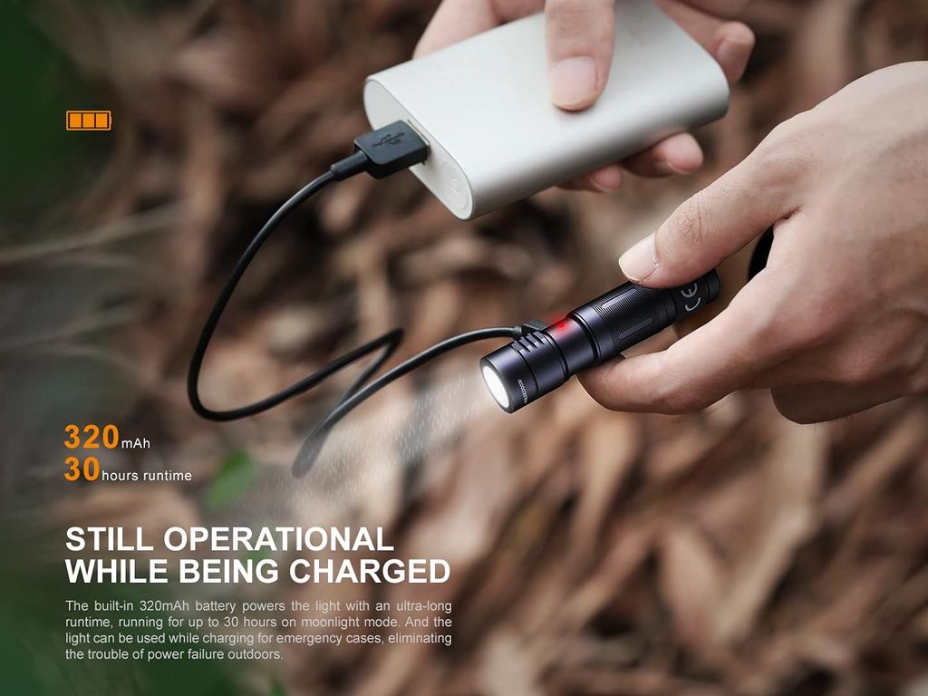 FENIX Rechargeable LED Light E05RGREEN