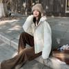 2025 Hooded Cotton Jacket Women's Winter Short Loose Slimming Thickened Design Bread Jacket Down Padded Jacket