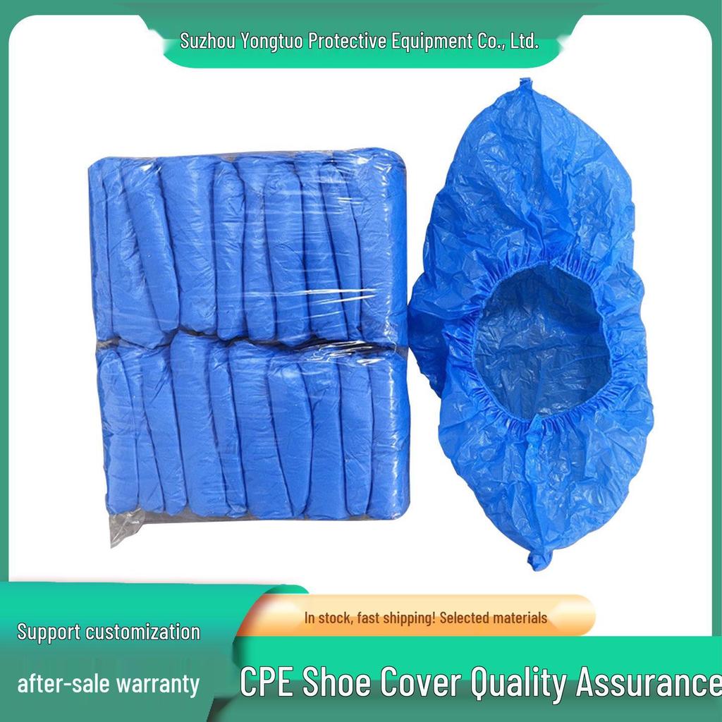 Thickened Anti-static CPE Disposable Shoe Covers for Dust-proof Cleanrooms and Server Rooms