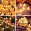 1PC Cherry Blossom Flower Fairy Lights Battery Powered Waterproof String Lights 10/40 LED for Party Wedding Bedroom Garden Decor