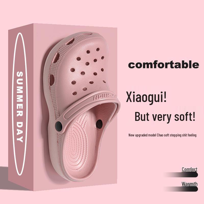 Unisex Garden & Beach Non-Slip Half-Toe Sandals - Summer Outdoor Wear with Thick Soles