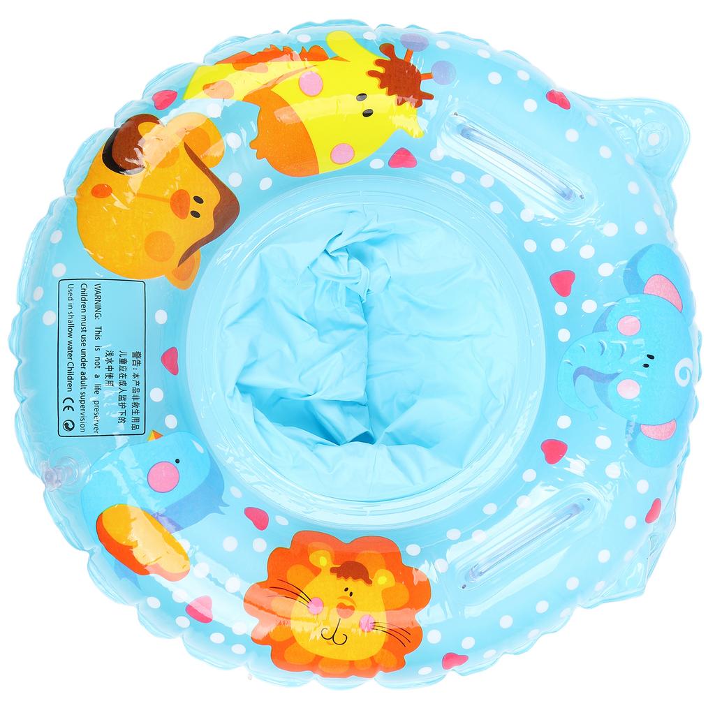 Swimming Float Inflatable Cartoon Animal Pattern Swimming Rings with Seat for 6‑36 Months Old Kids