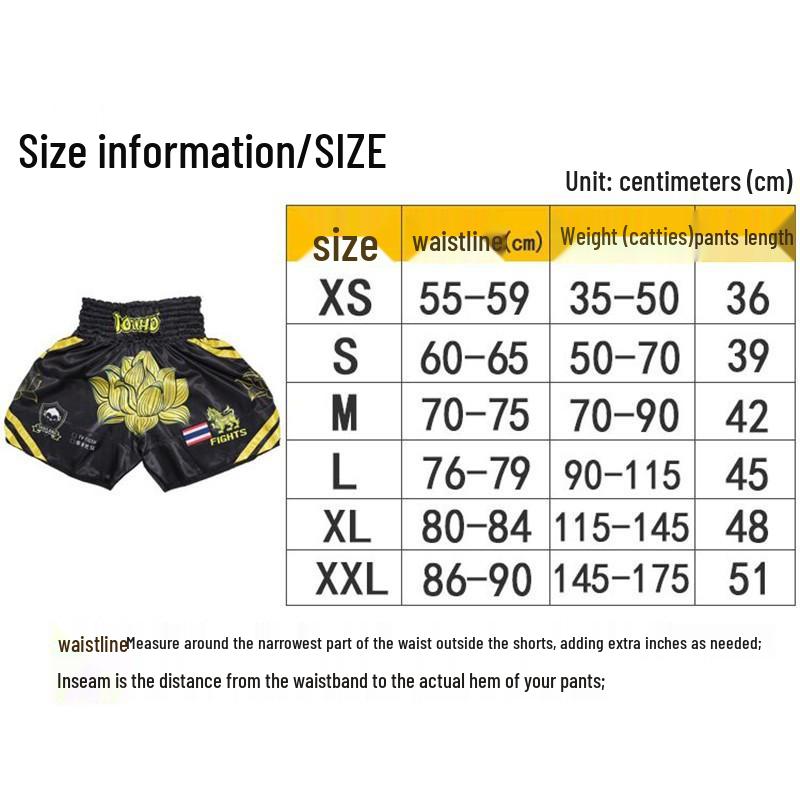 Weiche Monkey Muay Thai Lotus MMA Shorts für Boxen, UFC und Fitnesstraining