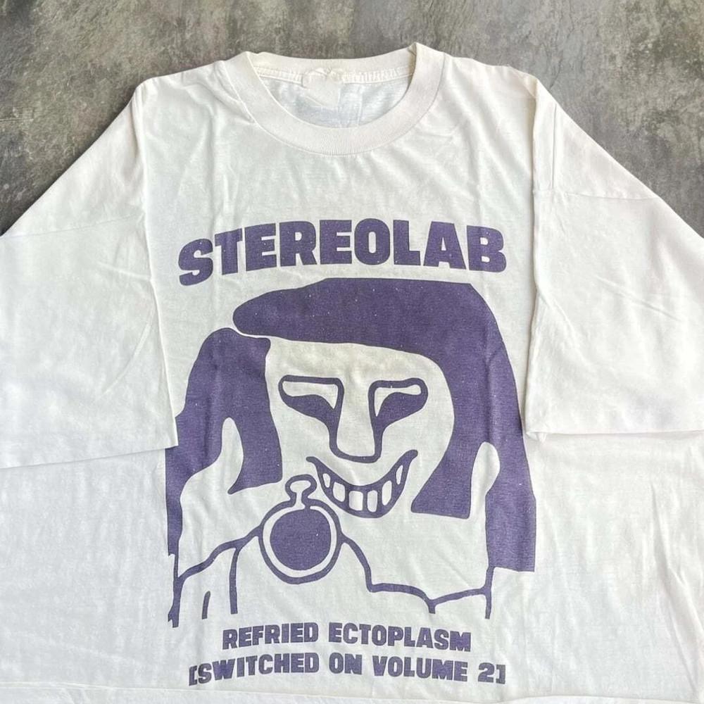Collection Stereolab Band Short Sleeve Cotton White T Shirt S-5XL BT567 Unisex T-Shirt XXL