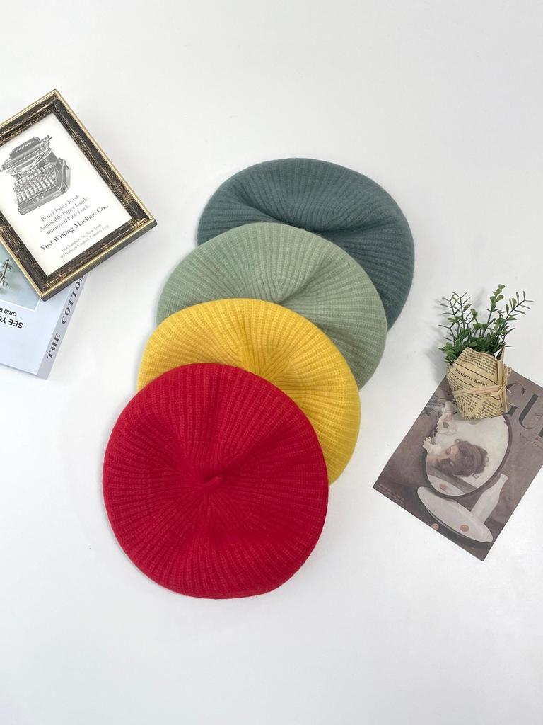 Women's and Men's Daily Knit Top Beret Hat