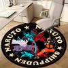 1pc Naruto Shippuden Anime Fight Scene Circular Rug - Home Decor, Office Round Mat, Outdoor Carpet Gift for FansRC2799