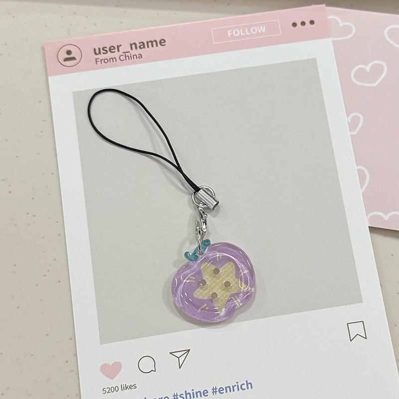 Cute Button Phone Charms Pendant Kawaii New Cases Mini Pendants Accessories For Schoolbag Ins Korea