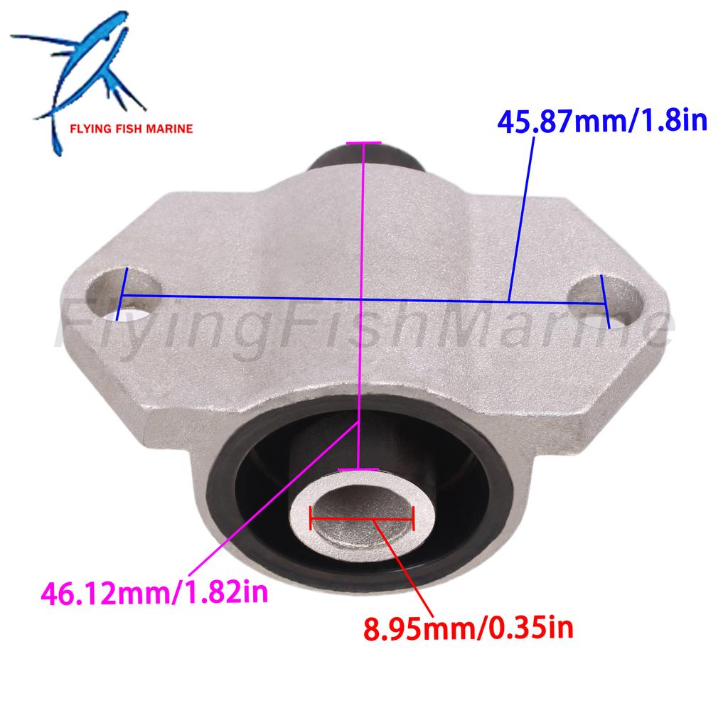 Outboard Motor 3V1-61301-0/1 3V1613011 F8-02000100 Rubber Upper Side Mount Damper for Nissan for Tohatsu for Parsun 8HP 9.8HP