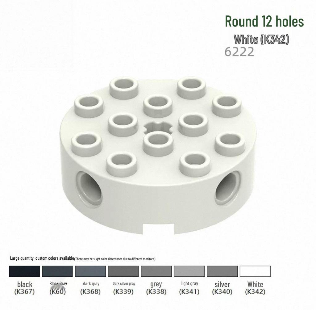 Compatible 6222 Axle Hole Cylinder Brick for Lego MOC, Small Particle Building Block