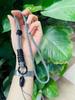 New mobile phone lanyard adjustable neck anti-lost wrist rope keychain handwoven rope two-color long rope hand rope